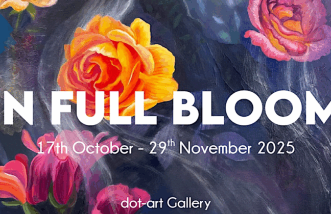 In Full Bloom - Featuring dot-art artists Frank Leung, Hilary Dron and Madeleine Pires 