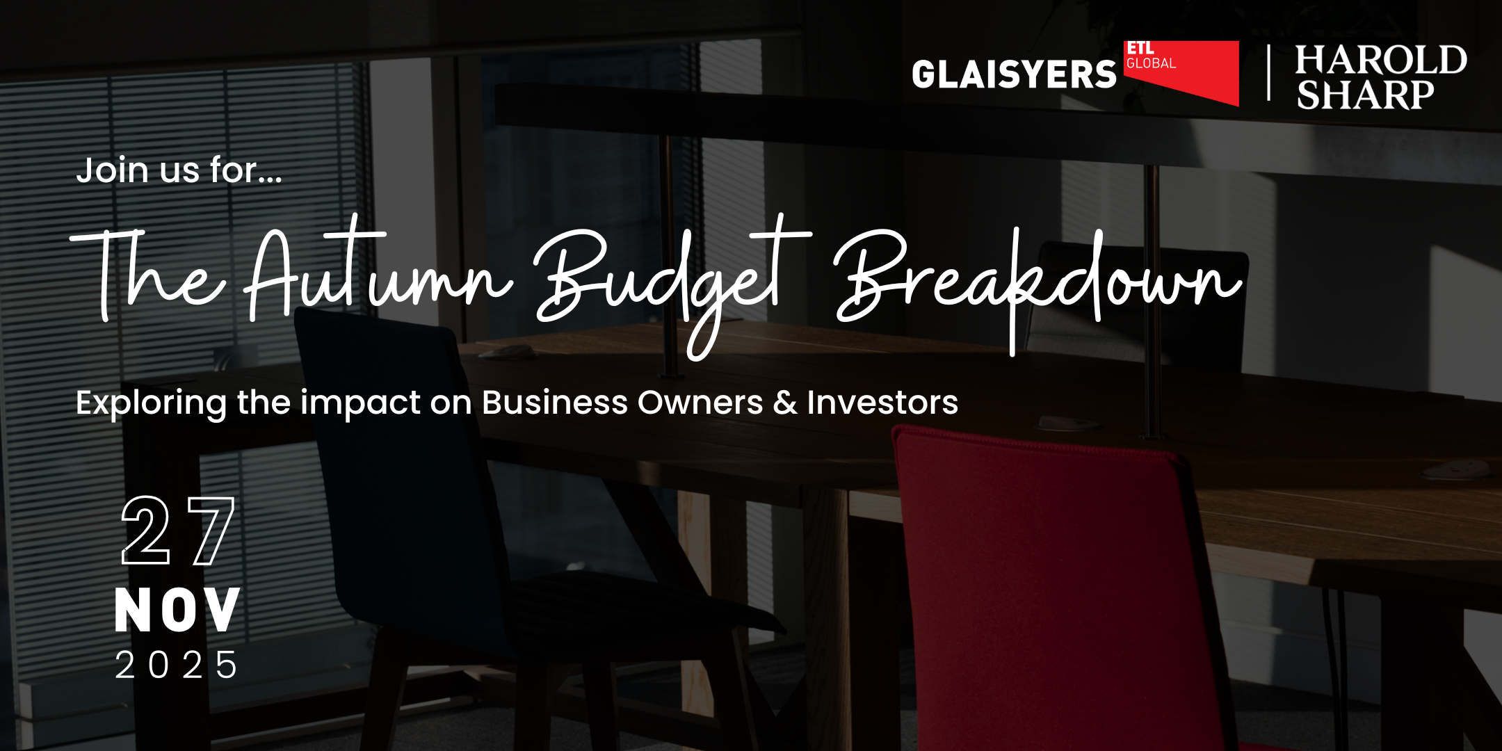 The Autumn Budget Breakdown - Glaisyers ETL