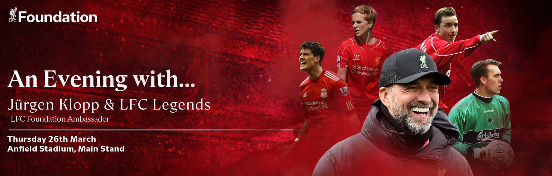 'Evening with LFC Legends' at the iconic Anfield Stadium