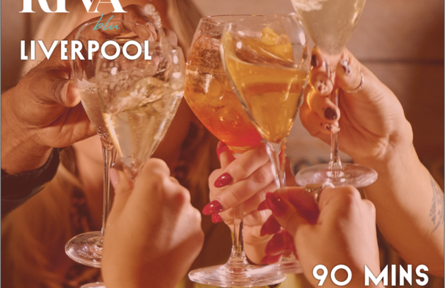 Bottomless brunch at Riva Blu liverpool 25th July