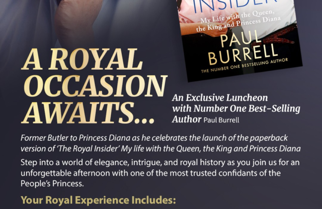 Former Royal Butler Paul Burrell to Host Exclusive Lunch at Masons in Liverpool